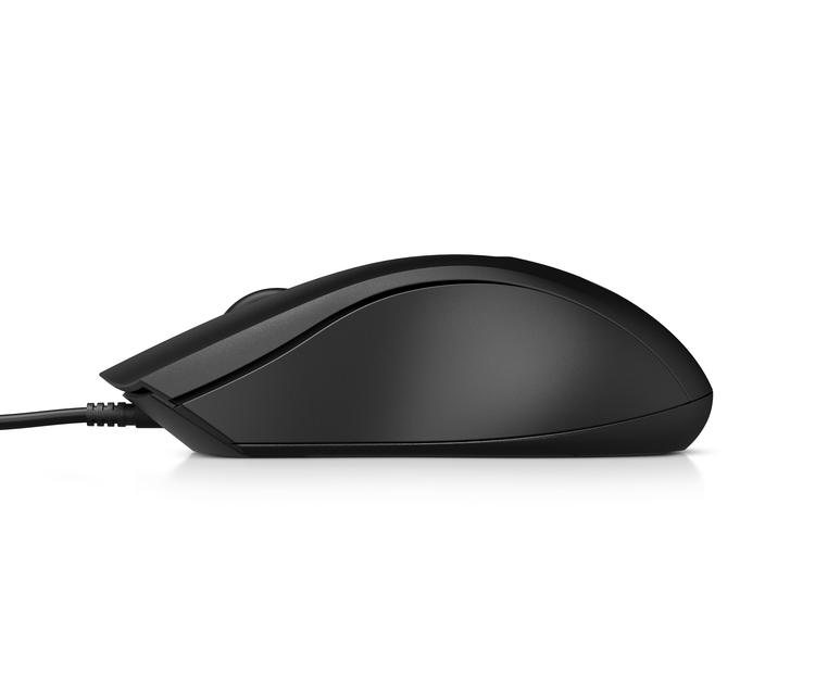 Mouse HP Alámbrico Óptico 100 Negro - Imagen 3