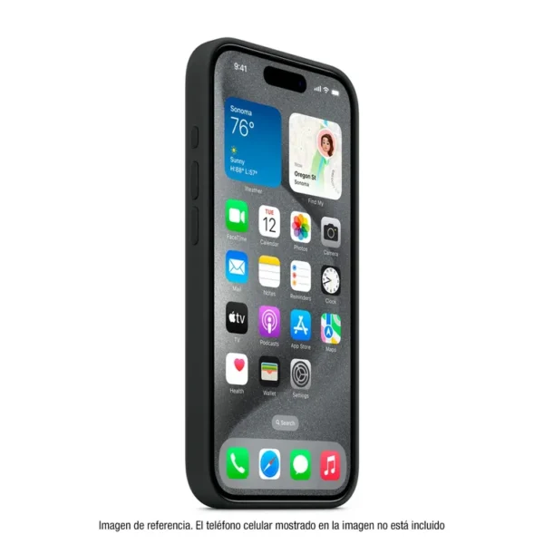 Case APPLE  MagSafe iPhone 15 Pro Negro - Imagen 6