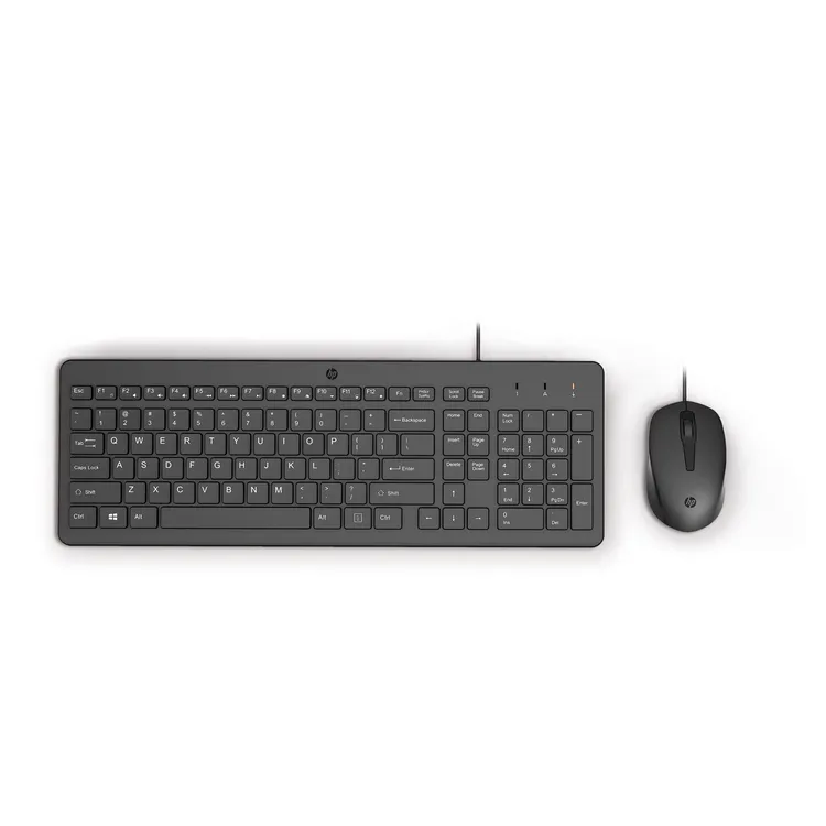 Combo HP Alámbrico Teclado + Mouse 150 Negro - Imagen 2