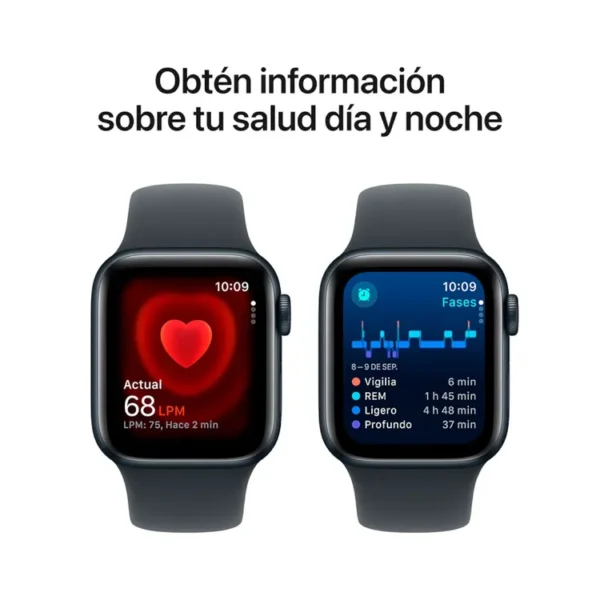 Apple Watch SE GPS de 40 mm Caja de Aluminio en Azul Medianoche, Correa Deportiva Azul Medianoche Talla S|M - Imagen 5
