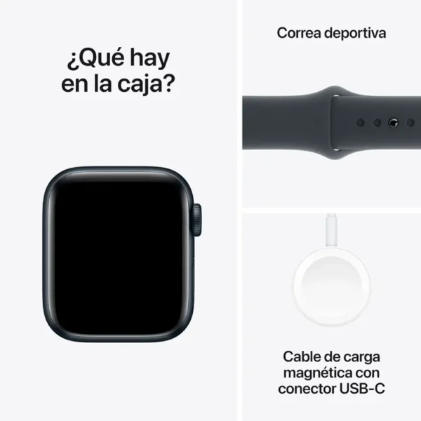 Apple Watch SE GPS de 40 mm Caja de Aluminio en Azul Medianoche, Correa Deportiva Azul Medianoche Talla S|M - Imagen 7