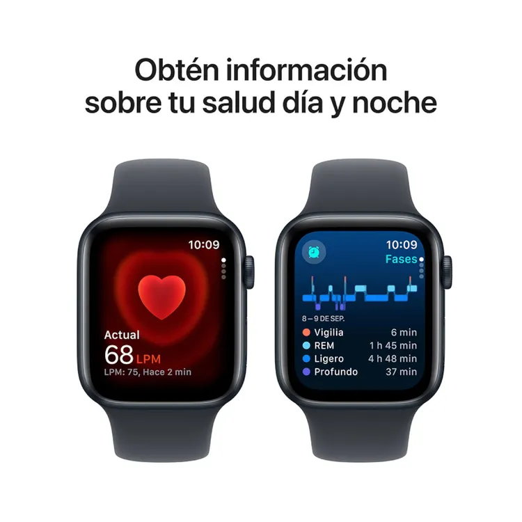 Apple Watch SE GPS + Cellular de 44 mm Caja de Aluminio en Azul Medianoche , Correa Deportiva Azul Medianoche Talla S|M - Imagen 5