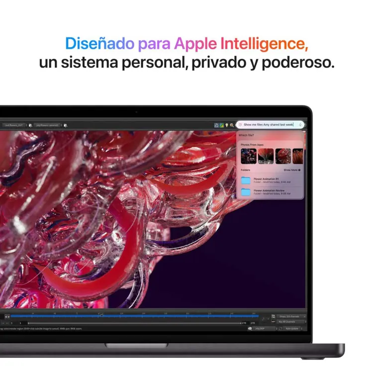 Macbook Pro 14" Pulgadas Chip M4 CPU 10 núcleos GPU 10 núcleos - RAM 16GB- SSD 512GB - Negro Espacial - Imagen 5