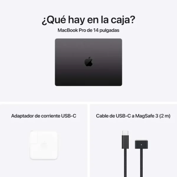 Macbook Pro 14" Pulgadas Chip M4 CPU 10 núcleos GPU 10 núcleos - RAM 16GB - SSD 1TB - Negro Espacial - Imagen 8