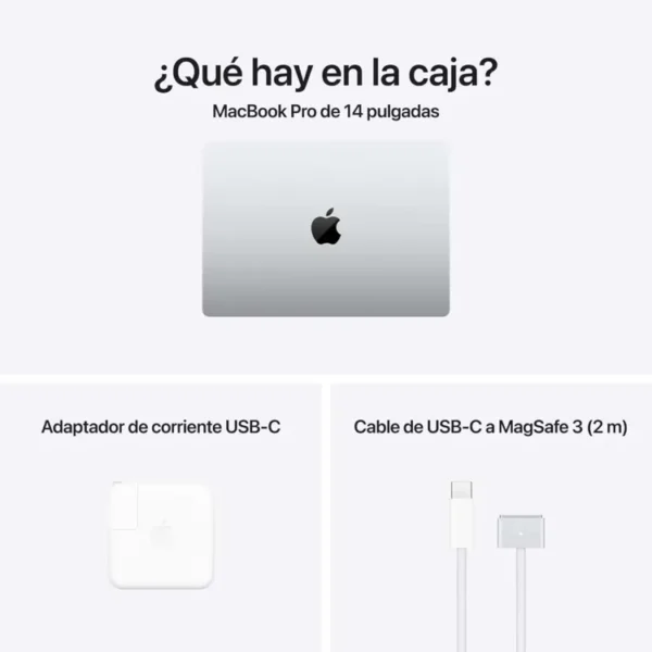 Macbook Pro 14" Pulgadas Chip M4 CPU 10 núcleos GPU 10 núcleos - RAM 16GB - SSD 512GB - Plata - Imagen 8