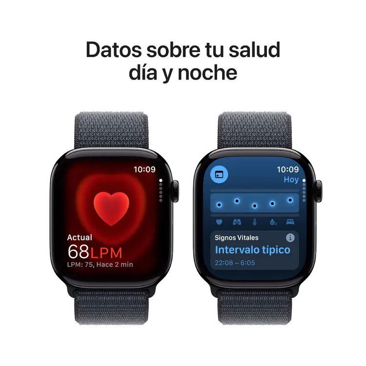 Apple Watch Series 10 GPS de 46 mm Caja de Aluminio en Negro Azabache , Correa Loop Deportiva Tinta Talla S|M|L - Imagen 5
