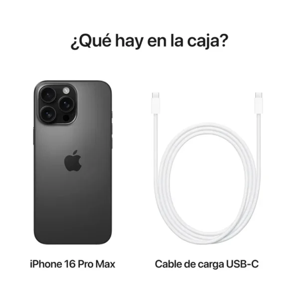 iPhone 16 Pro Max 256 GB Titanio Negro - Imagen 3