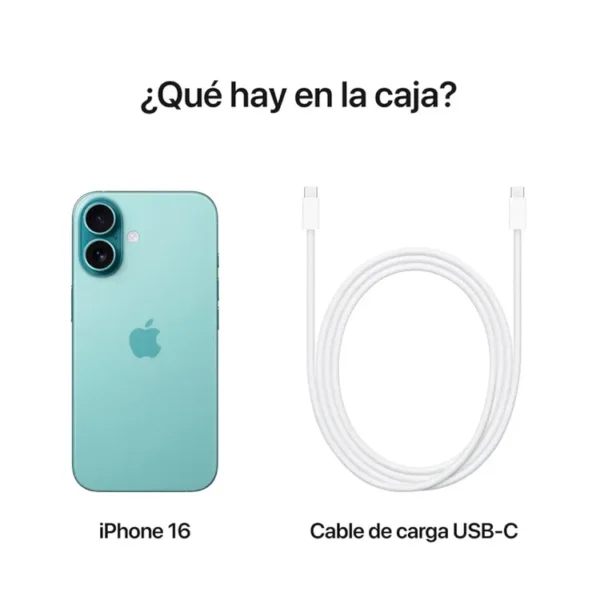 iPhone 16 256 GB Verde Azulado - Imagen 3