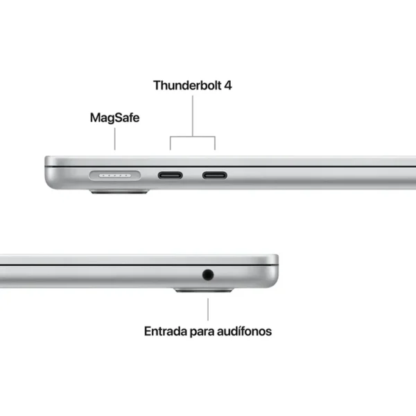 Macbook Air 13" Pulgadas Chip M4 CPU 10 Núcleos GPU 10 Núcleos - RAM 16GB - SSD 512GB - Plateado - Imagen 7
