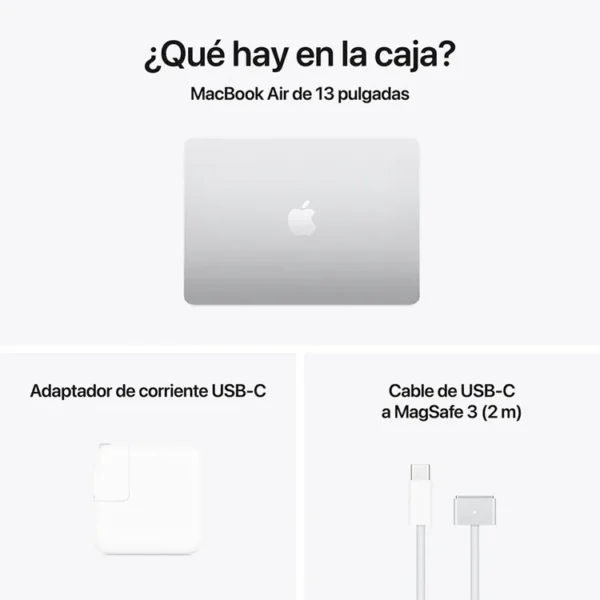 Macbook Air 13" Pulgadas Chip M4 CPU 10 Núcleos GPU 10 Núcleos - RAM 16GB - SSD 512GB - Plateado - Imagen 10