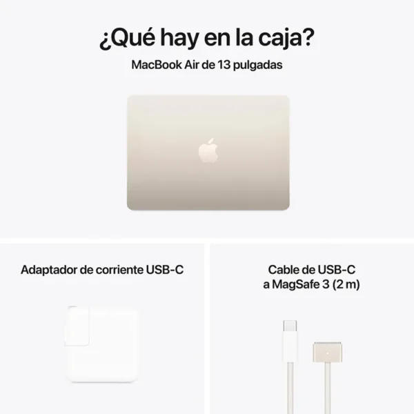 Macbook Air 13" Pulgadas Chip M4 CPU 10 Núcleos GPU 10 Núcleos - RAM 16GB - SSD 512GB - Blanco Estelar - Imagen 10