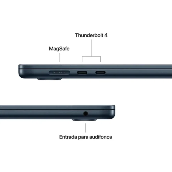 Macbook Air 15" Pulgadas Chip M4 CPU 10 Núcleos GPU 10 Núcleos - RAM 16GB - SSD 256GB - Azul Medianoche - Imagen 7