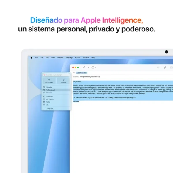 iMac 24"Retina 4.5K Chip M4 Apple CPU 10 núcleos GPU 10 núcleos RAM 16GB - Disco SSD 512GB - Azul - Imagen 5