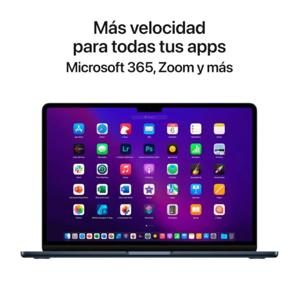 MacBook Air 13" Pulgadas Chip M2 CPU 8 núcleos GPU 8 núcleos - RAM 16GB - SSD 256GB - Azul Medianoche - Imagen 9