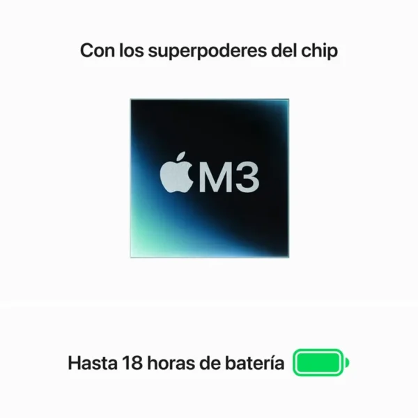 MacBook Air 15" Pulgadas Chip M3 CPU 8 núcleos GPU 10 núcleos - RAM 24GB - SSD 512GB - Blanco Estrella - Imagen 4