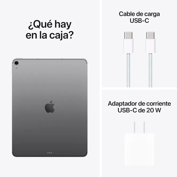 iPad Air 13" Pulgadas 128GB Chip M3 WiFi + Cellular Gris Espacial - Imagen 10