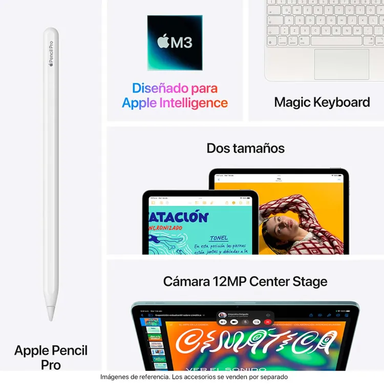 iPad Air 11" Pulgadas 128GB Chip M3 WiFi + Cellular Gris Espacial - Imagen 9