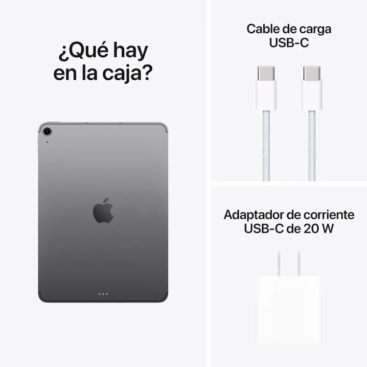 iPad Air 11" Pulgadas 128GB Chip M3 WiFi + Cellular Gris Espacial - Imagen 10