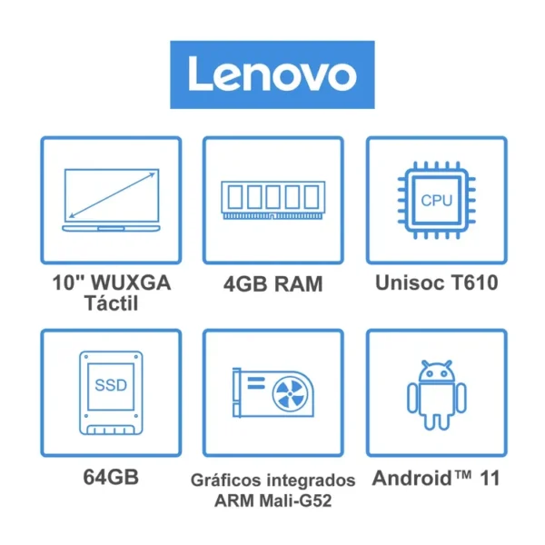 Tablet LENOVO 10" Pulgadas M10 3 Generacion LTE Color Gris - Imagen 9