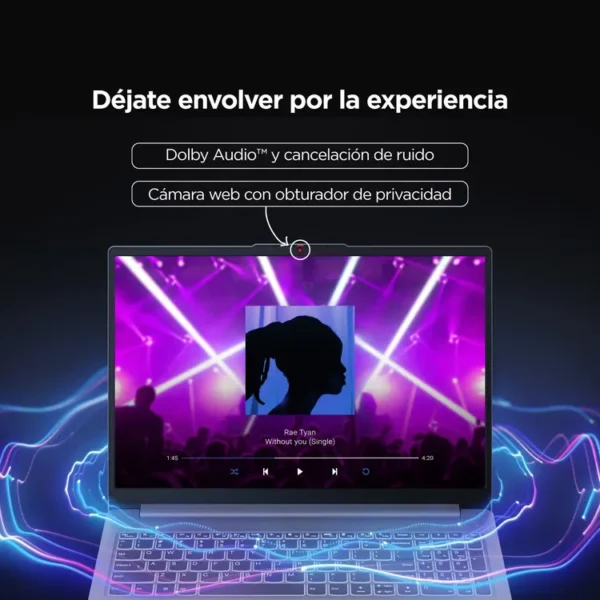 Computador Portátil LENOVO 15,6" Pulgadas IdeaPad Slim 3 - AMD Ryzen 5 - RAM 8GB - Disco SSD 512GB - Azul - Imagen 8