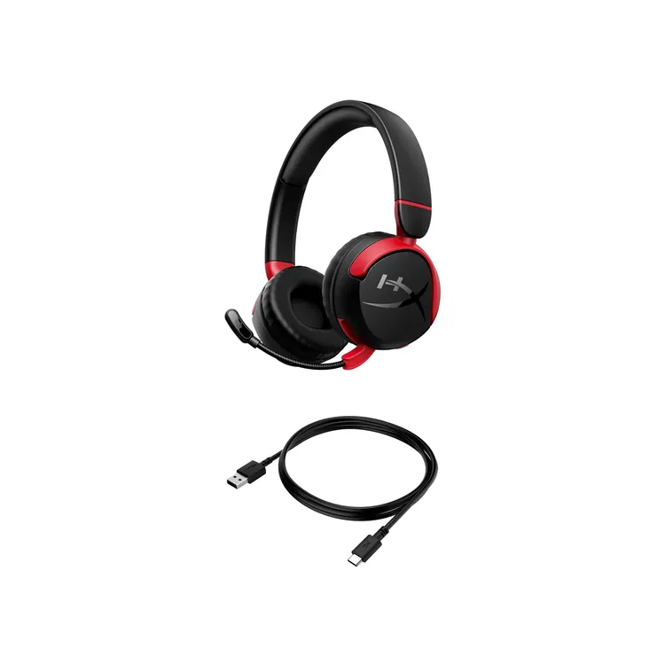 Audífonos de Diadema HYPERX Inalámbricos Over Ear Gaming Cloud Mini Cancelación de Ruido Negro|Rojo - Imagen 7