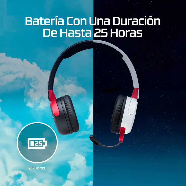 Audífonos de Diadema HYPERX Inalámbricos Over Ear Gaming Cloud Mini Cancelación de Ruido Negro|Rojo - Imagen 10