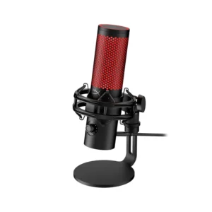 Micrófono HYPERX Alámbrico Quadcast S USB Iluminación Rojo|Negro