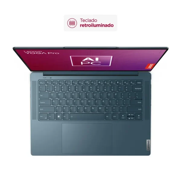 Computador Portátil LENOVO Yoga Pro 7 14.5" Pulgadas 14AHP9 - AMD Ryzen 7 - RAM 16GB - Disco SSD 1TB - Azul - Imagen 7