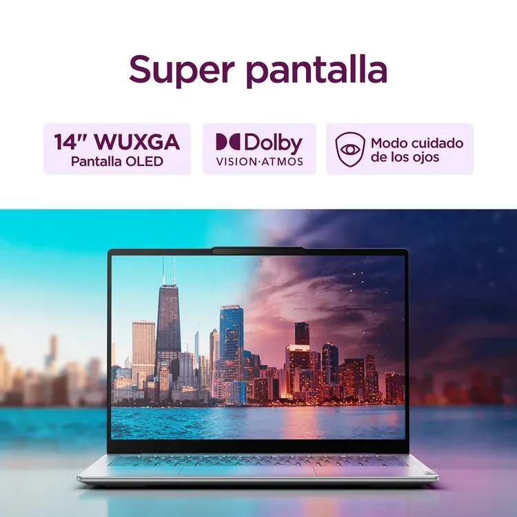 Computador Portátil LENOVO 14" Pulgadas Yoga Slim 7 - Intel Core Ultra 5 - RAM 16GB - Disco SSD 1TB - Gris - Imagen 5
