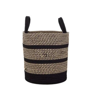 Canasto / Cesto Mediano FREE HOME Trenzado Algodón / Poliester 32 x 32 cm