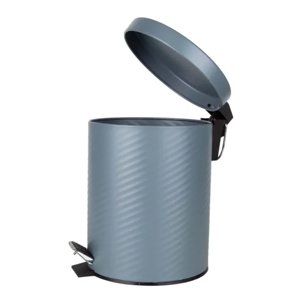 Caneca / Papelera de Pedal 5 Litros FREE HOME Gris con Formas - Imagen 2