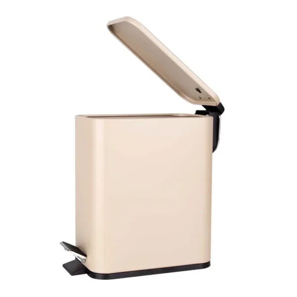 Caneca / Papelera de Pedal 5 Litros FREE HOME Beige - Imagen 2