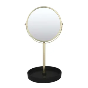 Espejo Decorativo FREE HOME Dorado con Soporte