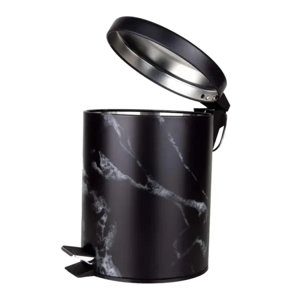 Caneca / Papelera de Pedal 5 Litros FREE HOME Negra - Imagen 2