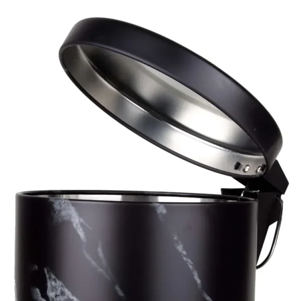 Caneca / Papelera de Pedal 5 Litros FREE HOME Negra - Imagen 4