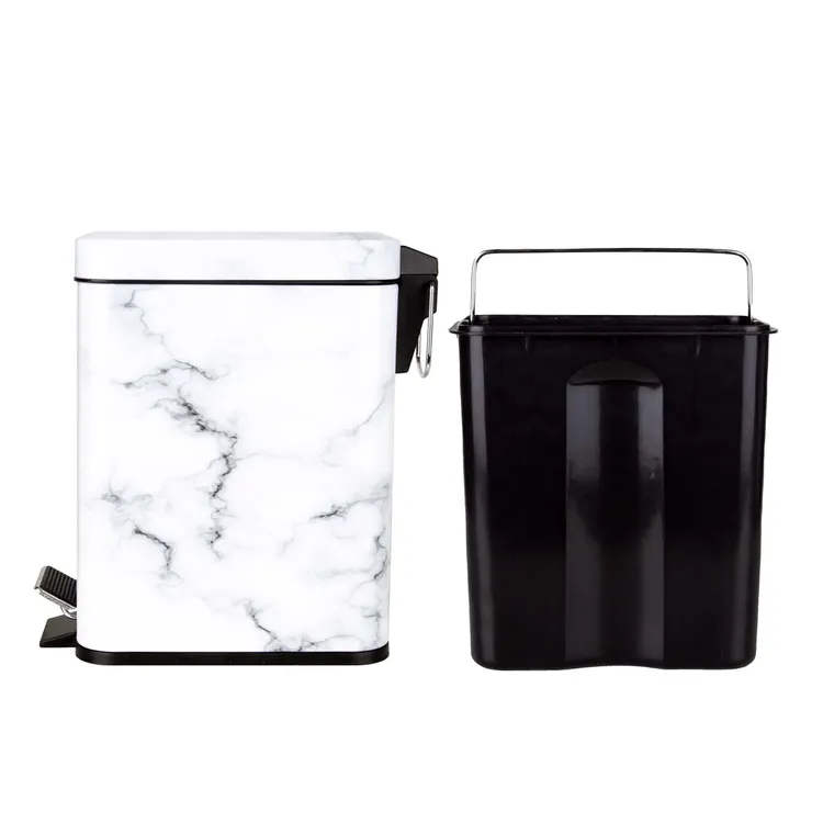 Caneca / Papelera de Pedal 5 Litros FREE HOME Tipo Mármol - Imagen 5