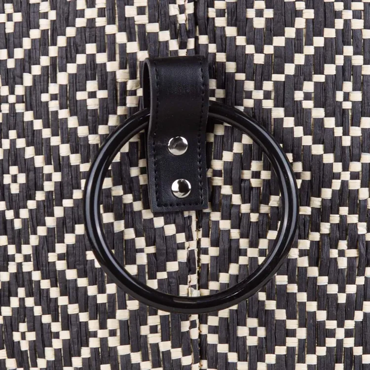 Canasto / Cesto Mediano FREE HOME Redondo Rombos 31 x 35 cm - Imagen 5