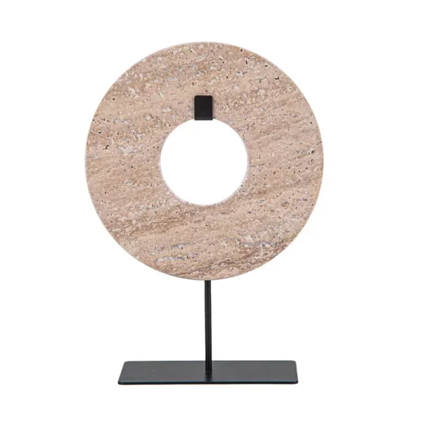 Figura Decorativa FREE HOME Circulo con Base 28.5 cm
