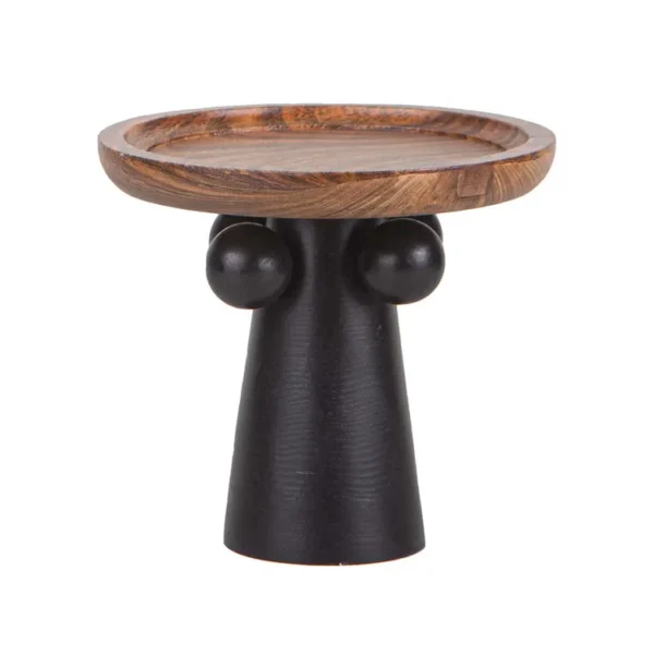 Portavela Decorativa FREE HOME Madera 11.7 x 13.2 cm
