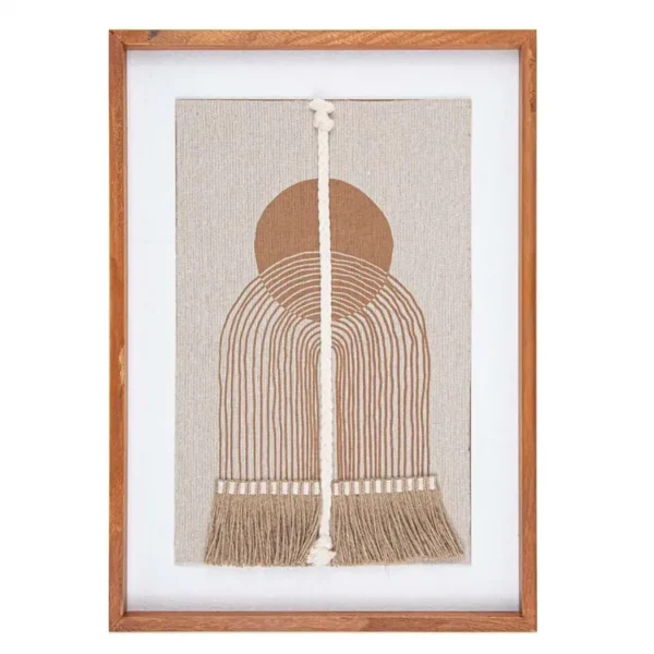Cuadro Decorativo FREE HOME Diseño Étnico Curvas 50.2 x 36.2 cm