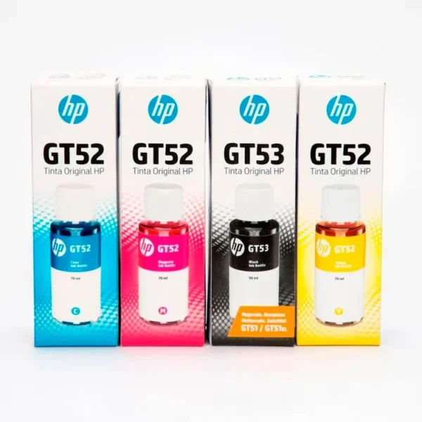 Kit de botellas de Tinta HP GT53|GT52 Negro|Color Original - Imagen 2