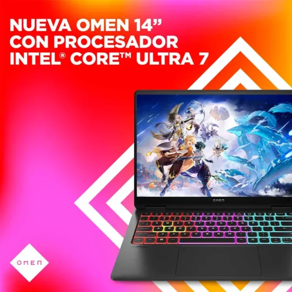 Computador Portátil Gamer HP OMEN 14" Pulgadas 14-Fb0001la- Intel Core Ultra 7 - RAM 16GB - Disco SSD 1 TB - Negro - Imagen 8