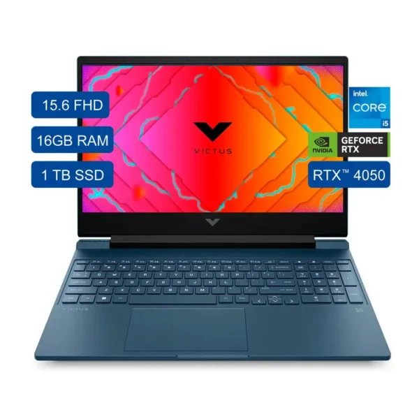 Computador Portátil Gamer HP Victus 15.6" Pulgadas Fa1098la Intel Core i5 - RAM 16GB - Disco SSD 1TB - Azul - Imagen 2