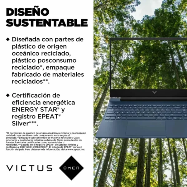Computador Portátil Gamer HP Victus 15.6" Pulgadas Fa1098la Intel Core i5 - RAM 16GB - Disco SSD 1TB - Azul - Imagen 9