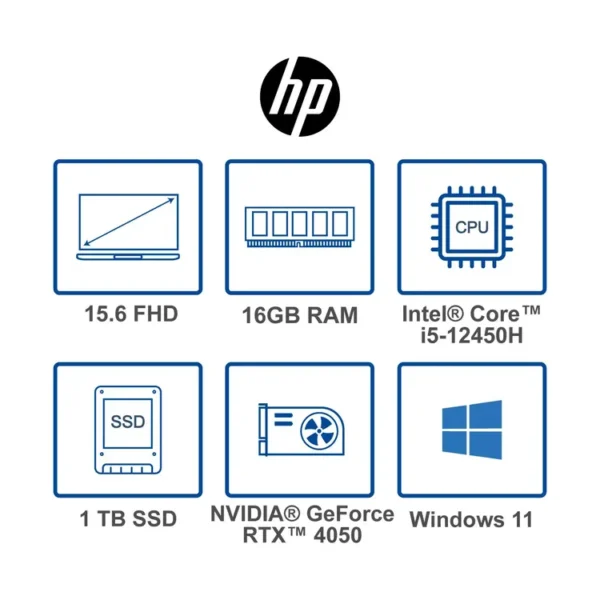 Computador Portátil Gamer HP Victus 15.6" Pulgadas Fa1098la Intel Core i5 - RAM 16GB - Disco SSD 1TB - Azul - Imagen 10