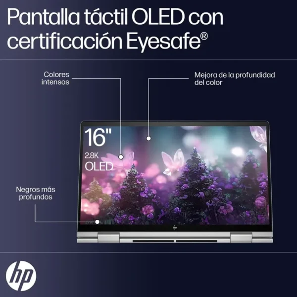 Computador Portátil 2 en 1 HP Envy 16" Pulgadas Ac0000la Intel Core Ultra 7 - RAM 32GB - Disco SSD 1TB- Plata - Imagen 11