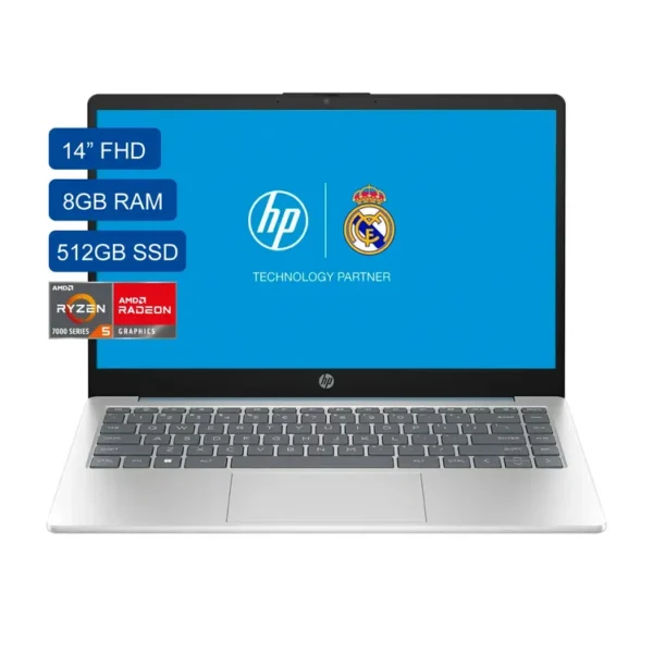 Computador Portátil HP 14" Pulgadas Em0017la AMD Ryzen 5 - RAM 8GB - Disco SSD 512 GB- Azul - Imagen 2