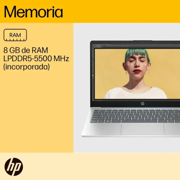 Computador Portátil HP 14" Pulgadas Em0017la AMD Ryzen 5 - RAM 8GB - Disco SSD 512 GB- Azul - Imagen 8