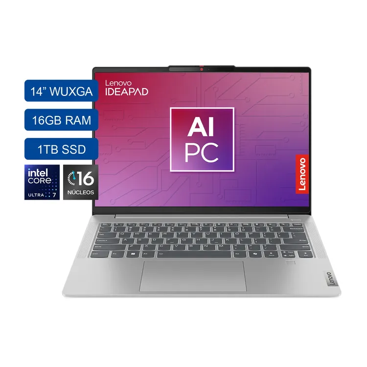 Computador Portátil LENOVO IdeaPad Slim 5 14" Pulgadas 14IMH9 - Intel Core Ultra 7 - RAM 16GB - Disco SSD 1TB - Gris - Imagen 2