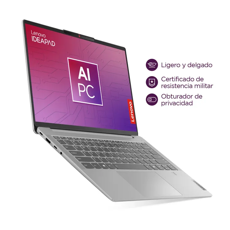 Computador Portátil LENOVO IdeaPad Slim 5 14" Pulgadas 14IMH9 - Intel Core Ultra 7 - RAM 16GB - Disco SSD 1TB - Gris - Imagen 3